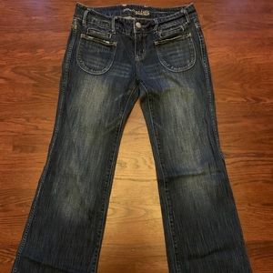 American Eagle Patch Pocket flares 10